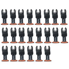 50 PCS Titanium Oscillating Tool Blades Curved Edge Oscillating Saw Blade Kit