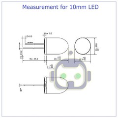 New 3mm 5mm 8mm 10mm LED Light Emitting Diodes Clear White Red Blue Green Lights