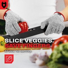 NoCry Premium Cut Resistant Gloves Food Grade — 100 Food Safe — Level 5 Meat …