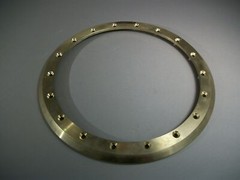 Machined Anodized Steel Ring w/18 Countersunk Mount Holes Steam Punk Ship Boat