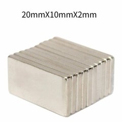 100PCS 20x10x2mm N52 Neodymium Block Magnet Super Strong Rare Earth Magnets Long