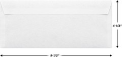 Mead #10 Security Business Envelopes Letter Size 4-1/8″ x 9-1/2″ – Peel and Seal