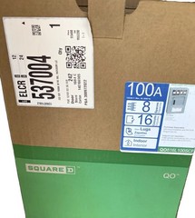 Square D QO816L100SCP 100A 120/240V Main Lug Panel 8/16 Indoor Surface