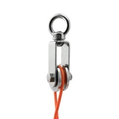 2 Pack-Small Pulley Wheel Pulleys for Rope Cable Pulley Block Pulley Wheel Steel
