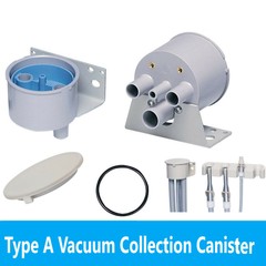 Dental Type A Vacuum Collection Canister, Lid, Replacement Parts, Accesories