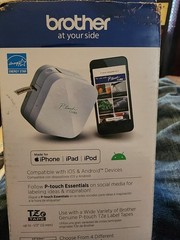Brother P-touch Cube Bluetooth Label Printer – White (PT-P300BT)