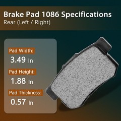 F&R Brake Pad & Rotor Kit 11.65″F 11.99″R Honda CR-V 2007-2016 Acura