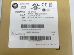 22FD6P0N113 Allen-Bradley 22F-D6P0N113 PowerFlex 4M 2.2KW 3HP AC Drive