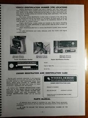 Wheel Horse B-81 B-111 C-81 C-101 C-121 C-141 C-161 D-160 D-200 Tractor Manual