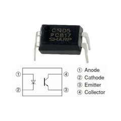 10pcs PC817 DIP-4 80V 20mA OPTOCOUPLER Phototransistor DIP-4