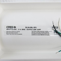 Cree sl24-20l-35k Commerical L LED Linear Lighting Fixture 24″