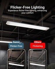 Sunco 10 Pack T8 LED Tubes 4FT Fluorescent 10 Pack, 5000k Daylight