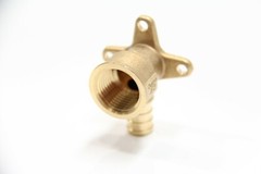 EFIELD 25 PCS 1/2″ PEX x 1/2″ Female NPT Drop-ear Elbow Crimp Brass Fitting