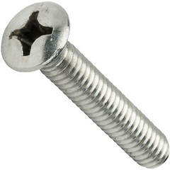 3/8-16 x 4″ Phillips Oval Head Machine Screws Stainless Steel 18-8 Qty 10