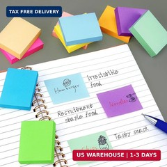 30 Pads Sticky Notes 1.5×2 Self-Stick Notes 10 Bright Multi Colors Sticky Notes