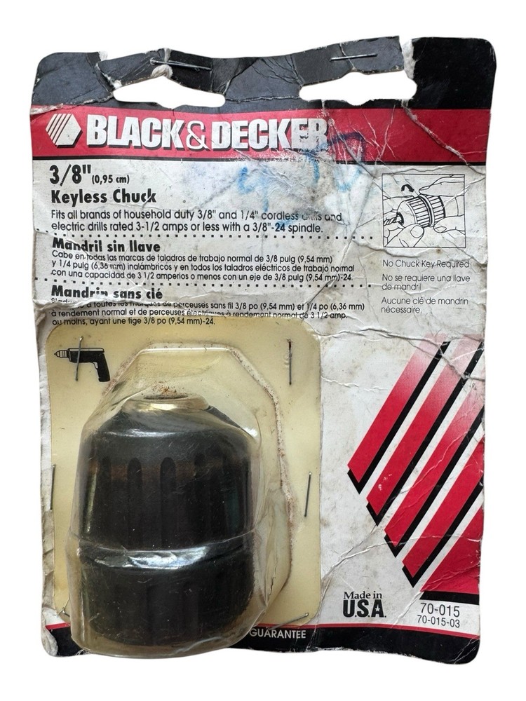 Black & Decker 3/8” Keyless Chuck – 70-015