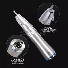 Dental Surgical Straight Handpiece 1:1 Implant Cone Nose Fiber Optic SANDENT
