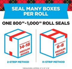 “Scotch Heavy Duty Shipping Packing Tape, Clear, Shipping and 1.88 in. x 27.7 yd