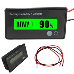 12V 24V 36V 48V Car Battery Meter, Lead-Acid Lithium-ion Battery Capacity Vol…
