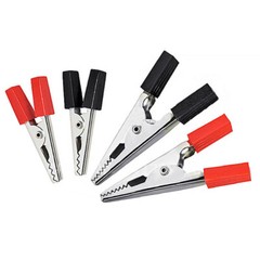 10pcs Small/Large Crocodile Clips Battery Connector Electrical Test DIY