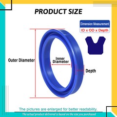 Oil Seal Rings UN/UNS/UHS PU U-cup Piston Hydraulic Rod Height 5-12mm All Sizes
