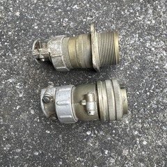 Vintage Amphenol AN3106B-20 & AN3100A-20 Circular Connector Pair NOS Untested