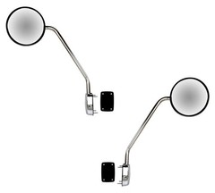 Hood Chrome Mirror Right & Left Hand Replaces OEM: 7195626, 719561-6