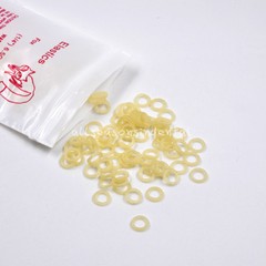 100 Pcs/Pack Dental Latex Rubber Band Orthodontic Elastic 6.5Oz Fox 1/4”(6.4mm)