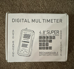 Handheld Digital Multimeter CAT III 4.8″ Backlit Auto-Ranging 6000 Count 600V