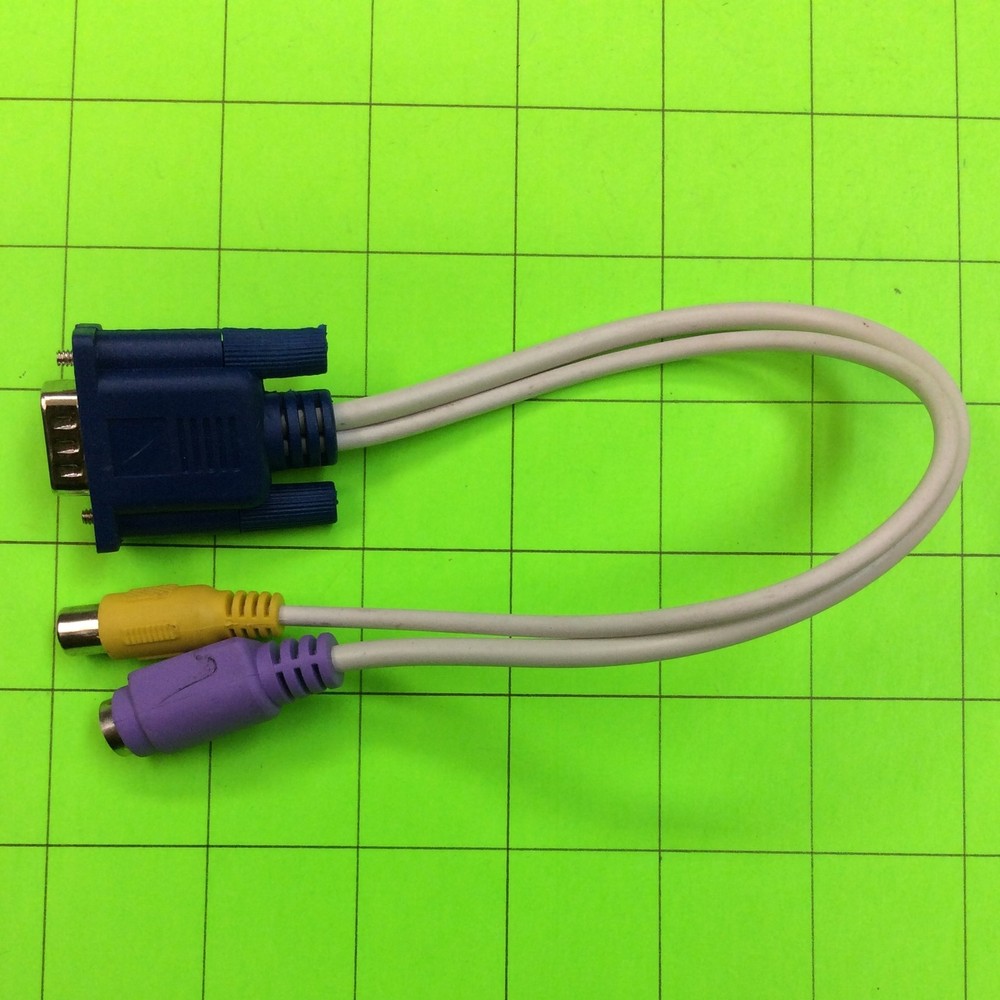 Yellow Gray Purple Cable Cord
