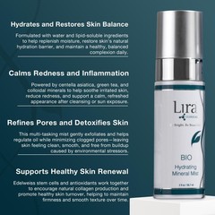 Lira Clinical Bio Hydrating Mineral Mist – Face Mist Hydrating Spray Plant Stem