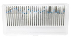 30Pcs/Set Dental The Original Bur Diamond Drill Bit Set Assorted Φ2.35mm 45mm