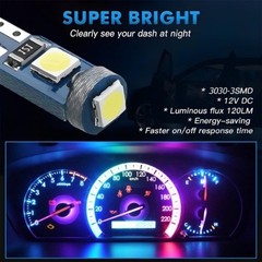 3030-3SMD LED Bulb for Car Dashboard Instrument Cluster Panel Gau Color: White