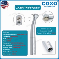 COXO Dental Handpiece Fiber Optic High Speed Turbine 6Hole LED Coupling KAVO NSK