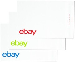 OFFICIAL EBAY ENVELOPE 12″ x 15″ NO PADDING POLYMAILER WITH COLOR LOGO QTY 100