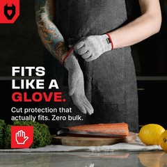 NoCry Premium Cut Resistant Gloves Food Grade — 100 Food Safe — Level 5 Meat …