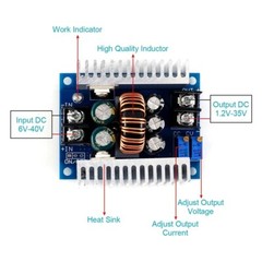 4x DC Converter 20A 300W Step Down Buck-Boost Power Adjustable Charger Board US