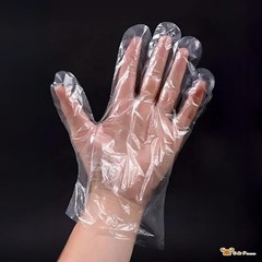 Disposable Food Service Gloves, Poly Plastic, One Size, Food Handling Prep