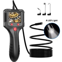 1080P HD LED Handheld Industrial Endoscope 8mm Borescope Inspection Snake Camera