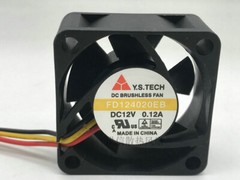 1PC Y.S.TECH FD124020EB Cooling Fan DC12V 0.12A 40x40x20mm 3Pin New