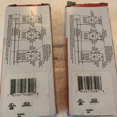 Lot Of 2 Legrand 5850-W Duplex Receptacle 20A 250V WHITE Commercial Grade Mexico