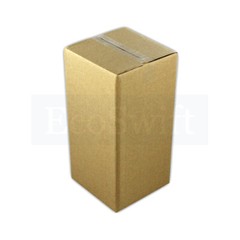 1-Box 4x4x8 EcoSwift Cardboard Packing Moving Shipping Box Corrugated Carton