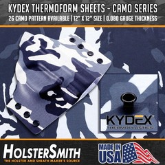 KYDEX Sheet 12×12 Inch ACU Camo Infused Print For Holster Making Hobby DIY