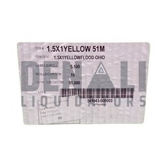 1.5×1 Inch YELLOW 1-1/2″ x 1″ Direct Thermal Labels 1 Roll 5,100 ZEBRA ELTRON