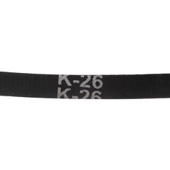 uxcell 2pcs K26 Rubber V Belt, K Section V-Belt 26″ Outside K26, Black