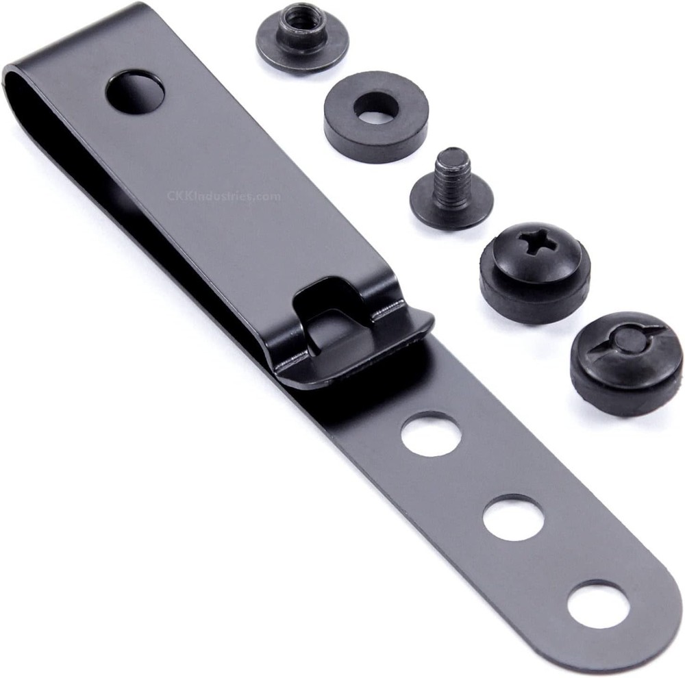 HolsterSmith Universal Metal Belt Clip for Holster Making – (Model 5) – (3-Ho…