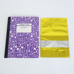 Gold Foil Bags Clear Window Resealable Storage Packing Pouches Assorted Sizes