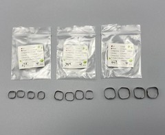 4Pcs/ Dental Orthodontic 1ST Molar Plain Bands Without Tube Roth 022 #29-44+
