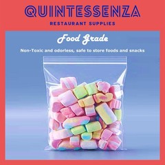 7” x 9” = 4 Mil Thick Clear Zipper Reclosable Poly Bags by Quintessenza