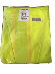 Safety Vest Class 2 4X Large Sleeveless Zip Up Yellow